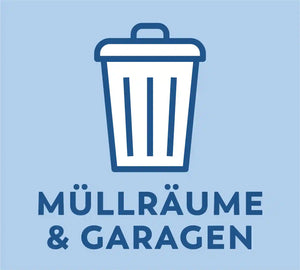 Müll und Garagen
